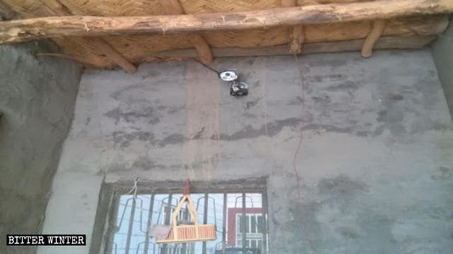한 임대주택에 설치된 감시카메라