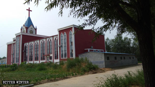 루지(陸集)촌에 소재한 교회의 본래 모습 