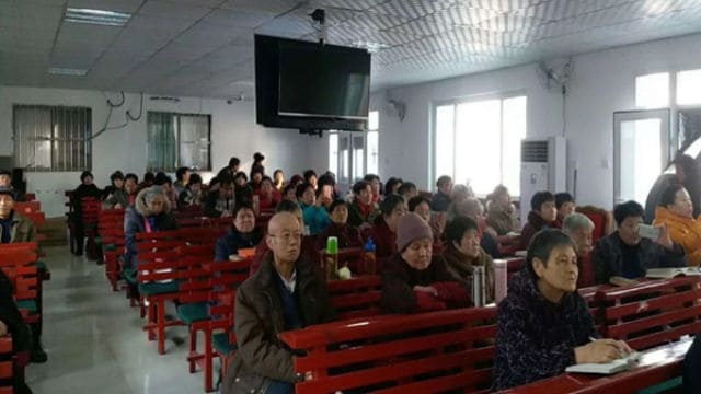 1월 24일 지난(濟南)시 리샤(歴下)구 성푸(盛福) 기독교 교회에서 4대 요건 행사가 개최됐다