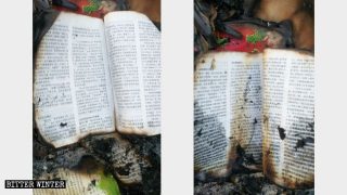 불에서 구해낸, 불에 타다 만 성경책들