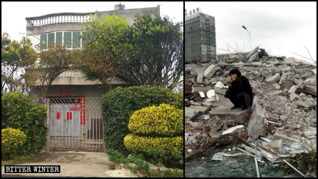 11월 26일, 차이 씨의 집이 폐허로 변했다